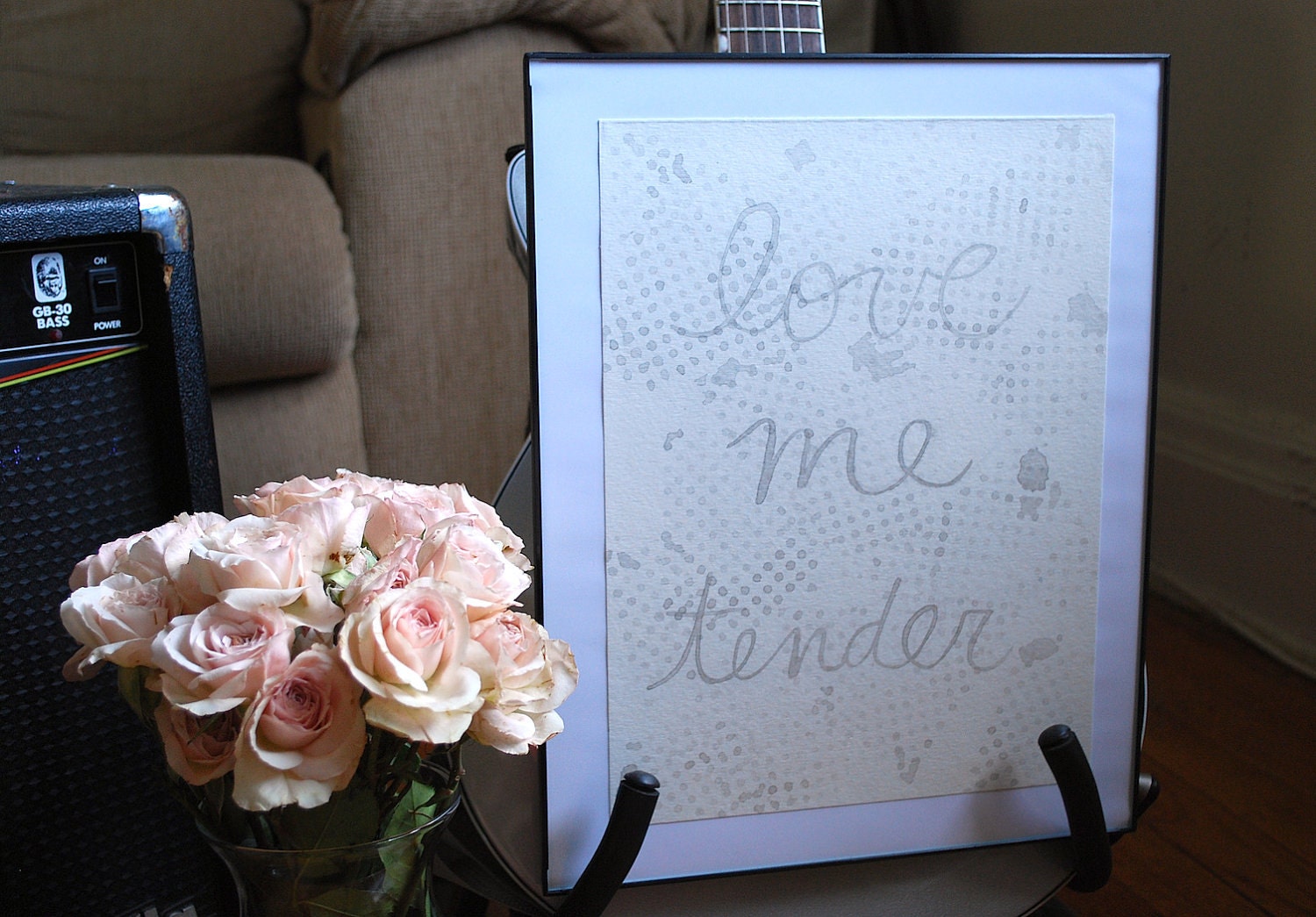 Watercolor Music Series- Love Me Tender