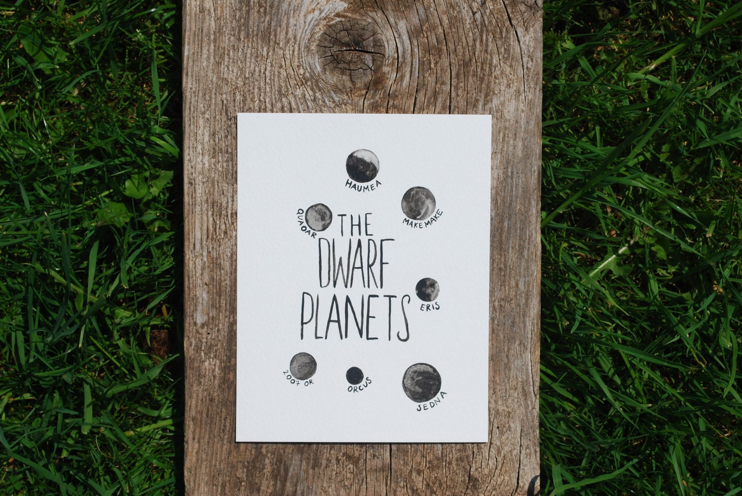 The Dwarf Planets Original Illustration