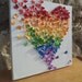 3D Butterfly Art / Butterfly Rainbow Heart / Nursery Decor /Children's Room Decor / Modern Art for Children - Made to Order