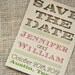 Die Cut Save the Date Card Modern Design