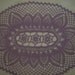 Lilac Oval Pineapple Doily / Summer /
