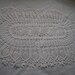 Large Oval White Centerpiece Doily / Tabletopper / Pineapples / New