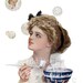 PASSING FANCIES Harrison Fisher Victorian Lady Image for Card Making Altered Art Mixed Media Digital Download