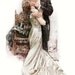THE KISS Harrison Fisher Vintage Image for Cardmaking Altered Art Mixed Media Digital Download