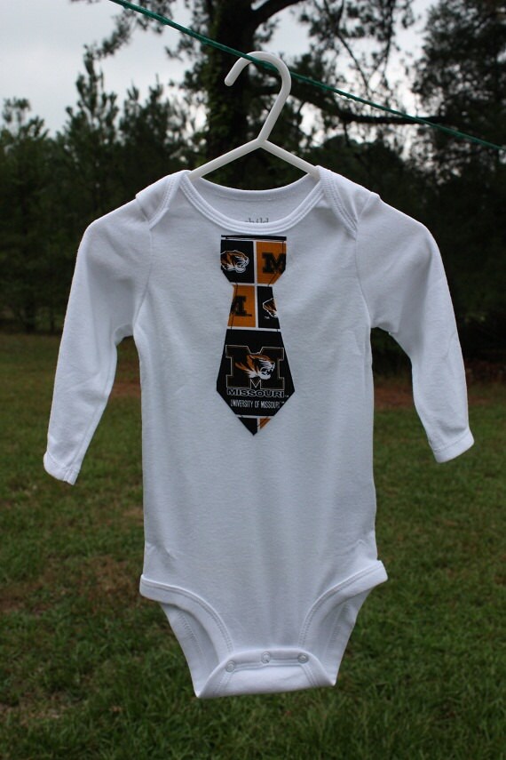 Mizzou-University of Missouri Tie Onesie