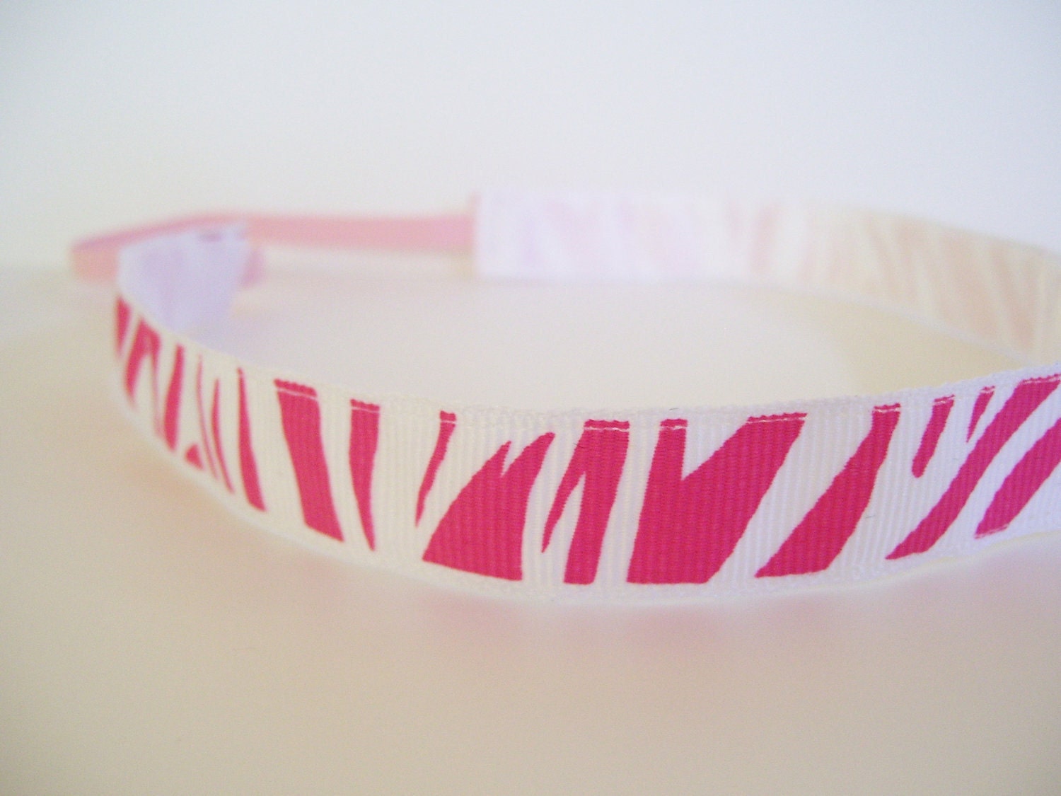 Pink Zebra Non Slip Headband