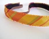 Silk Sun Gala Plaid No Slip Headband