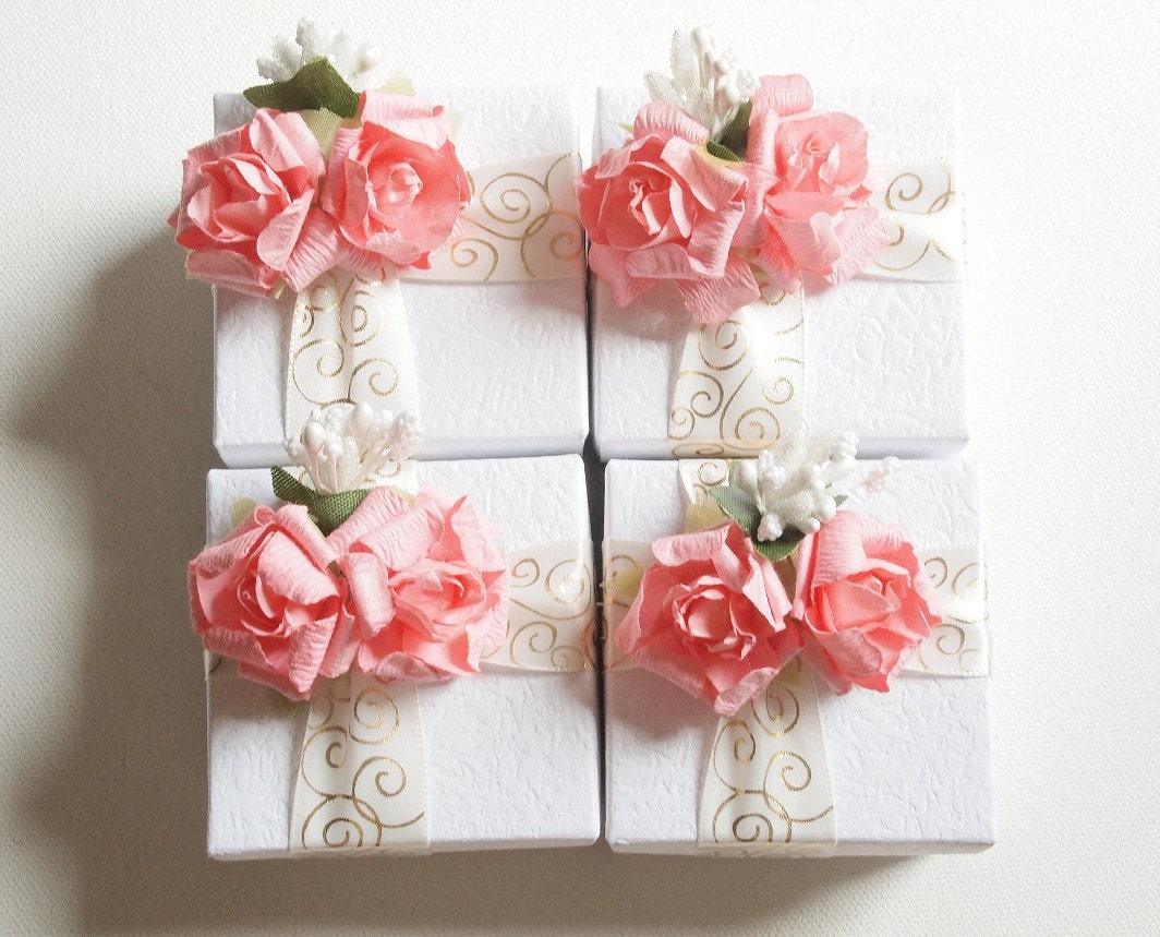 Wedding Favors Blush Pink Ivory Fuchsia, Ring Jewelry Box, Baby Shower Favors, Beach Wedding Favors, Bridesmaid Gifts, Party Favors