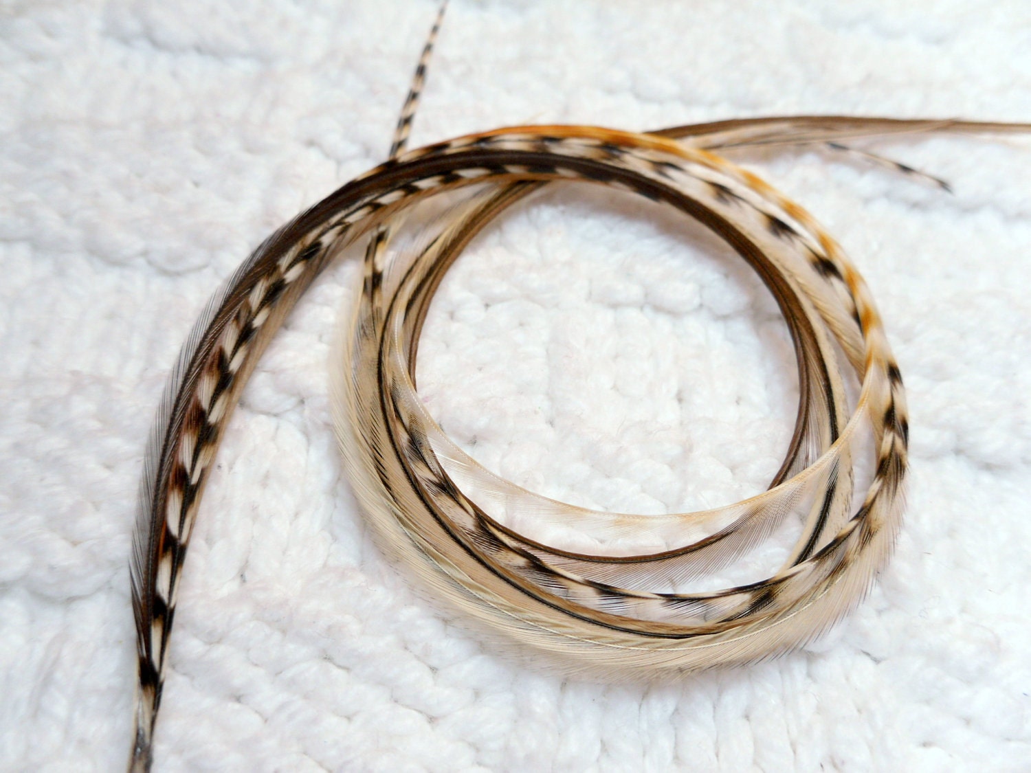 Feather Extensions, Hair Feather Extension, Extra Long, Grizzly Feathers