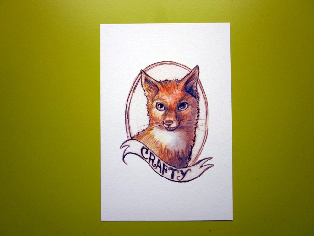 Fox Art Print - 4 x 6