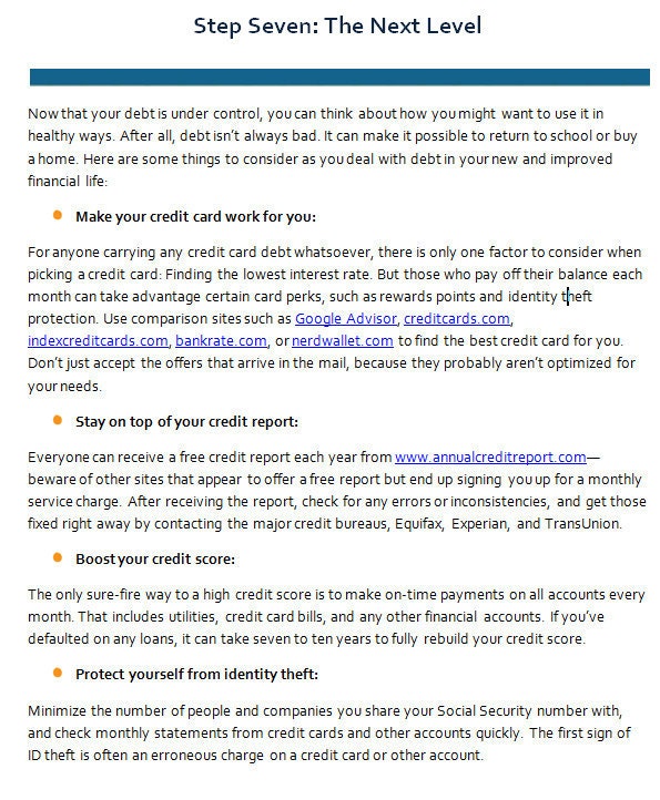 The Debt-Free Planner (printable)