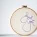 Love you embroidery hoop - 6 inch