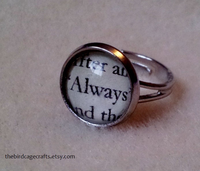 Harry Potter Handmade Ring - '"Always", said Snape'