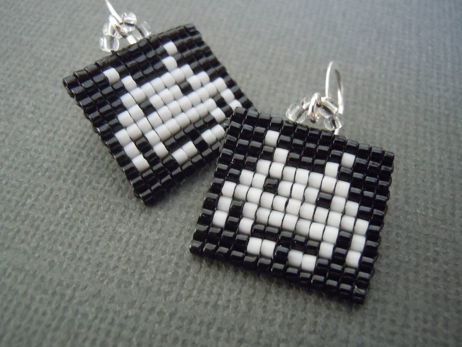 Space Invader Pixel Earrings