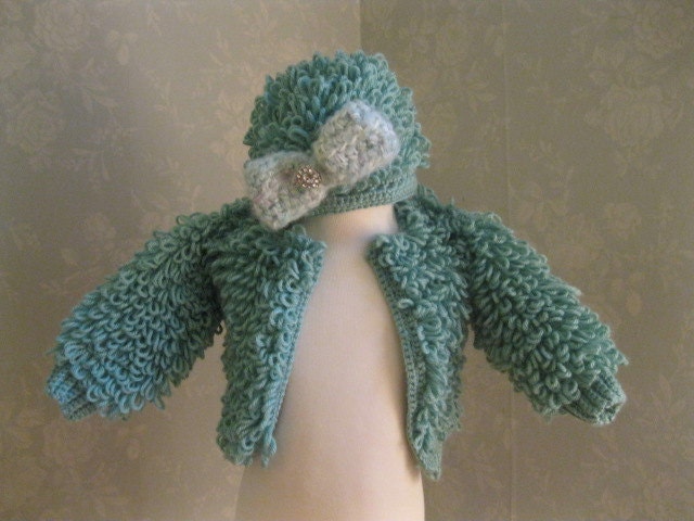 similar to loop stitch sweater size 6-12months crochet sweater-crochet ...