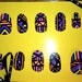 Vibrant Aztec/Tribal Fake Nails