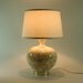 Cream Floral Toile Ceramic Lamp with Ivory Shade