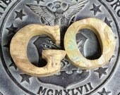 Beach Decor  GO sign Vintage Style Nautical Wooden By SEASTYLE