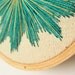 Teal, Blue and Gold Starburst Embroidery Hoop Art