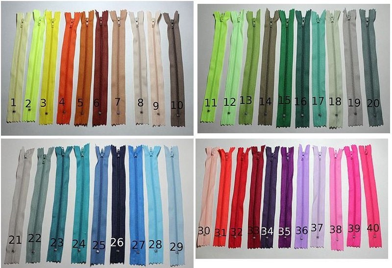 SALE 1000 Reißverschlüsse á 20cm - über 40 Farben