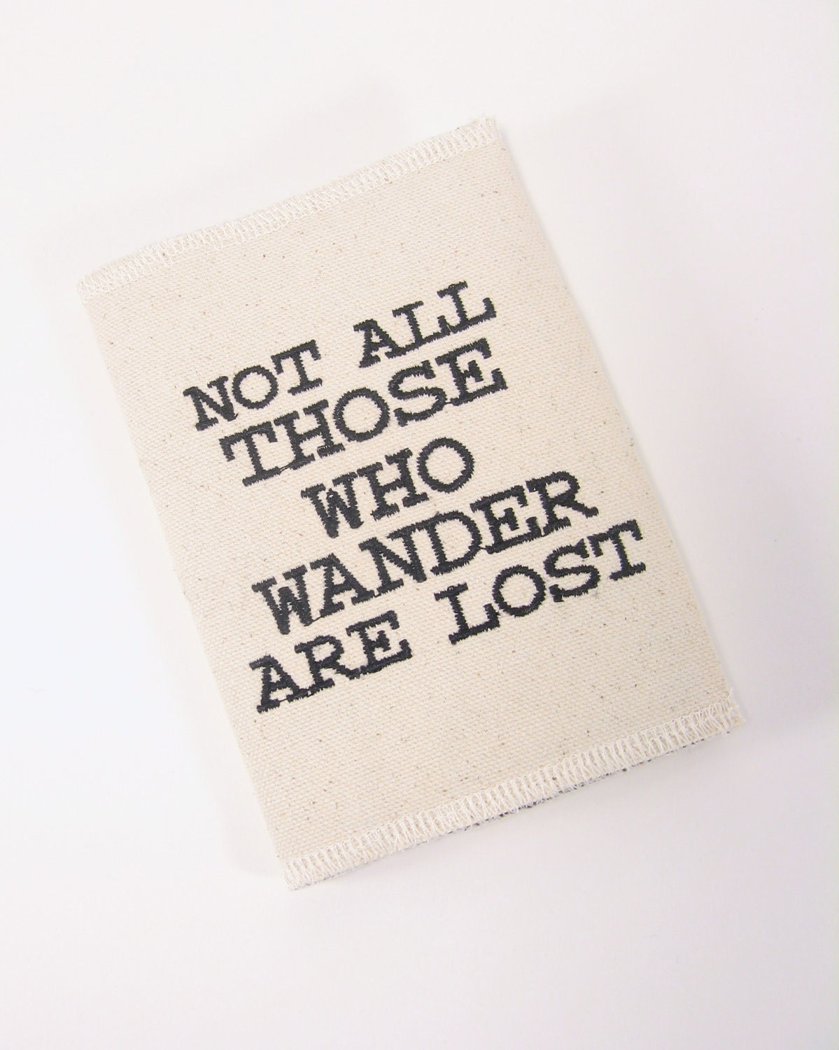 Passport Cover. Canvas. Not All Those Who Wander Are Lost