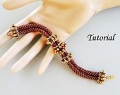 PDF  for Arven beadwoven bracelet beading pattern tutorial - beaded seed bead jewelry - beadweaving