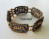 PDF for Godiva beadwoven bracelet beading pattern tutoria. - beadweaving beaded seed bead jewelry