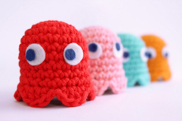 Pacman Ghost crochet pattern