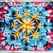 Flannel Sunburst Tie Dye Baby Blanket