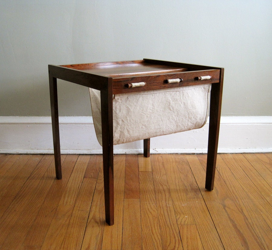 Free Shipping - Mid Century Magazine Table, End Table, Bent Silberg Mobler