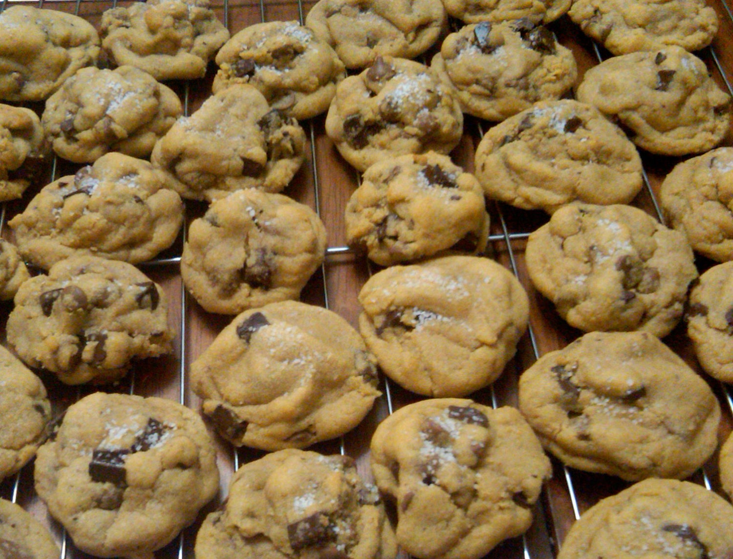 Chocolate Chip Cookies with Sea Salt Sprinkles