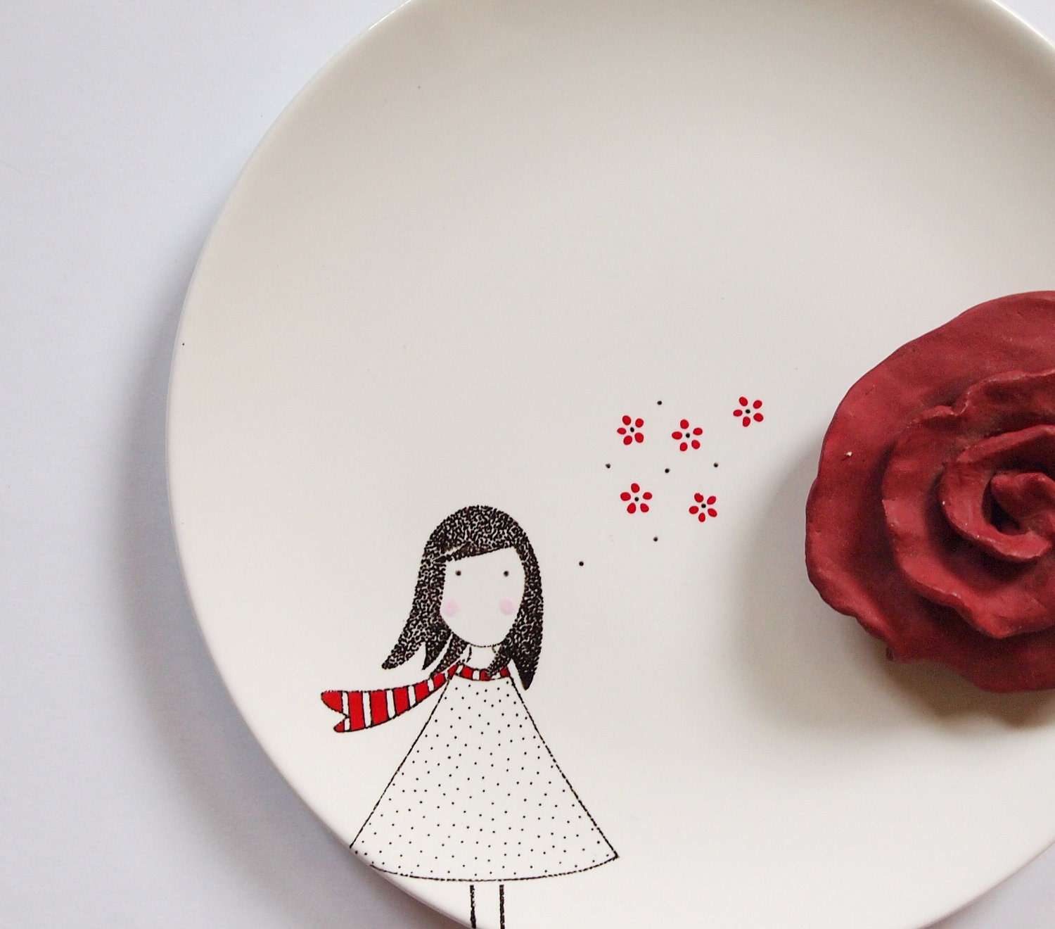 Alice girl plate