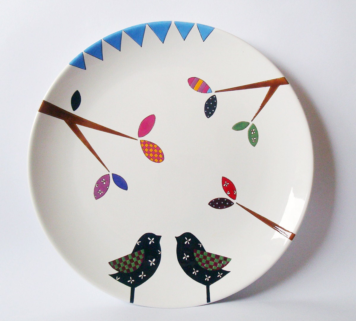 Two Birds Wall Hanging Plate