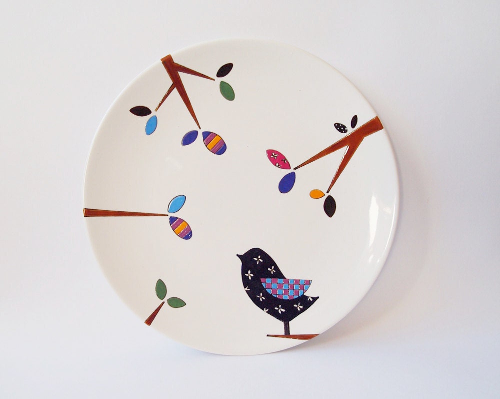 Bird wall plate - Small Size