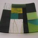 Fused Glass Plate - A Lot of Greens Quilt
