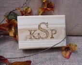 Rustic Wedding Monogrammed Gift Box for Bridesmaids Flowergirls Ring Bearers Groomsmen