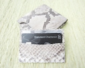 Snakeskin Leather Wallet Men  - slim men wallet
