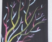Awesome Tree painting done with acrylic on 4"x6" panel canvas