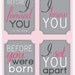 Before I formed you - Jeremiah 1:5 Quote Set- (4)  8x10 Nursery Prints - Pink Grey- Baby Girl Nursery