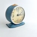 RESERVED FOR FENI Vintage blue alarm clock from Russia