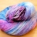 Sale 15% Off - SoHo Dk Yarn - BLUEBERRY - (Superwash Merino Single-Ply Yarn) - Dk Weight - Hand Dyed, One of a Kind - 240yds/100g