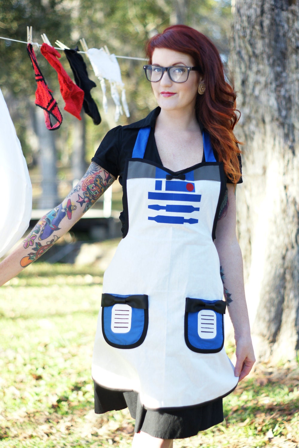 r2d2 inspired cosplay Cooking apron costume