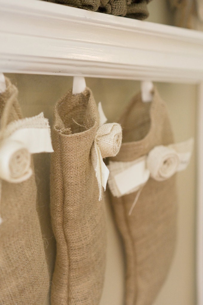 Burlap Custom Stockings