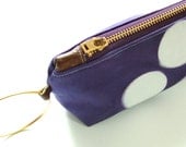 Tie Dye Purple Clutch - Contemporary Shibori Wristlet Clutch - Amethyst