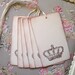 Crown Wedding Wish Tree Tags - Favor Tags - Vintage Inspired Crown - Gift/Label Tags