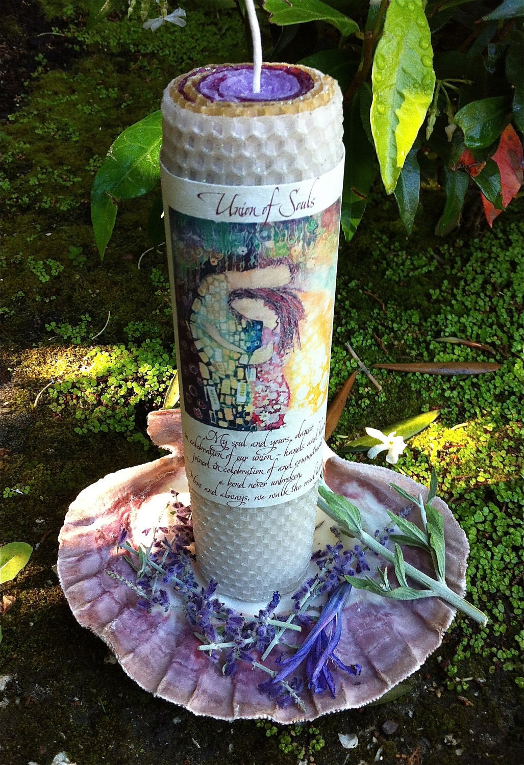 Soul Union candle for weddings, engagements, handfasting ceremonies