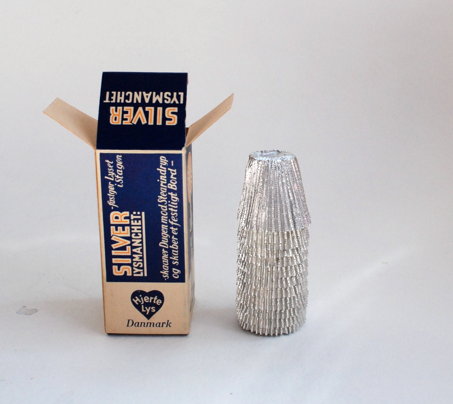 Silver Lysmanchet Danish Candle Wax Catchers by DipperVintage