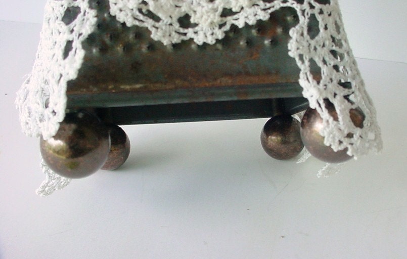 Recipe Holder - Up-Cycled Vintage Cheese Grater - Made by CraZyDreamZ
