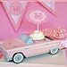 Pink Vintage Car Box - Favor Boxes - Food Boxes 5 Pack - PINK Food Box - Food Tray - Barbie - Girls Party Food Box