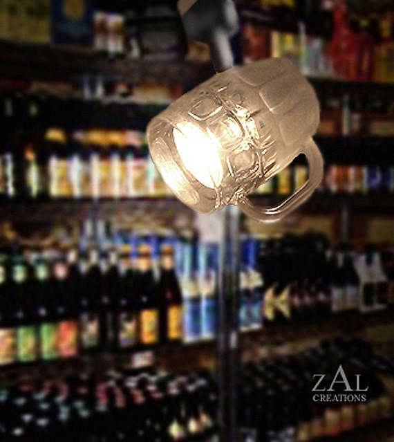 Beer mug Track Light / Track head. Beer glass.
